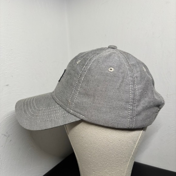 American Eagle Simple Patch 6 Panel Baseball Cap Unisex Adult OSFM Gray Hat - Picture 2 of 8